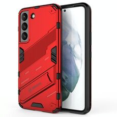 Per Samsung Galaxy S22 5G Armor Punk 2 in 1 PC + TPU Cassa del telefono antiurto con supporto invisibile (rosso)