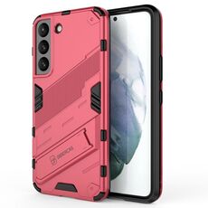 Per Samsung Galaxy S22 5G Punk Armor 2 in 1 PC + TPU Cassa del telefono antiurto con supporto invisibile (rosso chiaro)