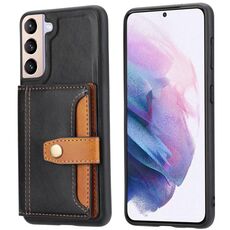 Per Samsung Galaxy S22 + 5G Colour Colour Colour Colore TPU + Cassa del telefono PU (nero)