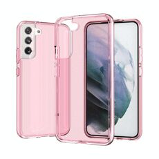 Per Samsung Galaxy S22 + 5G Cassa del telefono di protezione trasparente antiurto antiurto (rosa)