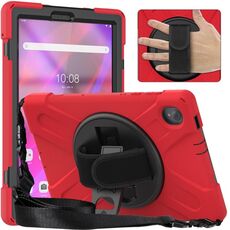 Per Lenovo Tab K10 / M10 Plus Custodia per tablet protettiva in silicone + PC (rosso)