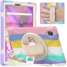 Per Lenovo Tab K10 / M10 Plus Custodia per tablet protettiva in silicone + PC (colorato rosa)