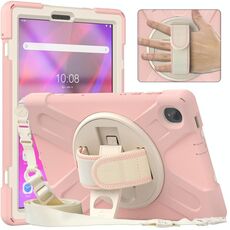 Per Lenovo Tab K10 / M10 Plus Custodia per tablet protettiva in silicone + PC (ciliegio Blossom Pink)