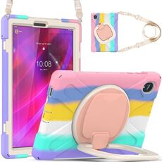 Per Lenovo Tab K10 / M10 Plus Custodia per tablet protettiva in silicone + PC (colorato rosa)