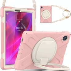 Per Lenovo Tab K10 / M10 Plus Custodia per tablet protettiva in silicone + PC (ciliegio Blossom Pink)