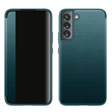 Per Samsung Galaxy S22 + 5G Window Window Visualizza custodia in pelle (verde)