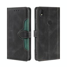 Per Alcatel Axel / Lumos Skin Sentise Cappello per cellulare Magnetico Cassa del telefono in pelle (Nero)