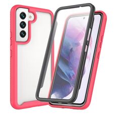 Per Samsung Galaxy S22+ 5G Sky Starry Full Body Hybrid Aound Telefono (Rose Red)