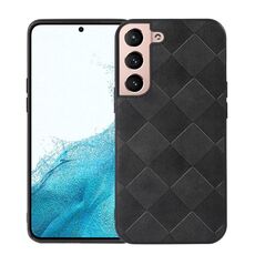 Per Samsung Galaxy S22 + Custodia per telefono PU PLa con tessitura PLax 5G (nero)