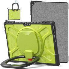 Per Microsoft Surface Pro 4/5/6/7 TPU + custodia per tablet PC (verde giallo)