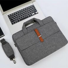 Borsa per laptop portatile multifunzione resistente all'usura con spalla, dimensioni: 17 - 17,3 pollici (grigio)