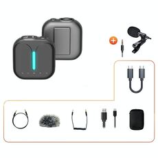 Microfono per microfono wireless a cancellazione di rumori professionale per esterno Type-C + microfono esterno