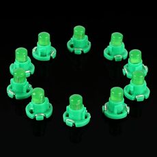 10pcs 2W T4.2 Cuneo del cruscotto del cruscotto del cruscotto del cruscotto del cruscotto del cruscotto della luce del cuneo della lampadina della lampadina (luce verde)