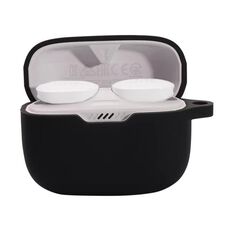 Custodia protettiva per auricolari con fibbia appesa per JBL T130NC (nero)