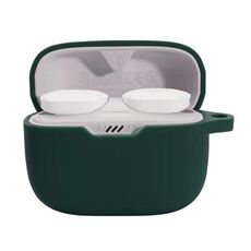 Custodia protettiva per auricolari con fibbia appesa per JBL T130NC (verde scuro)