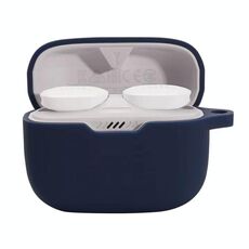 Custodia protettiva per auricolari con fibbia appesa per JBL T130NC (pomeriggio blu)