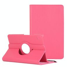 Per Lenovo Legion Y700 Litchi texture 360 gradi rotazione in pelle custodia in pelle con supporto (rosa rossa)