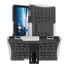 Per Lenovo TAB M10 X605 / X505 Texture pneumatici TPU antiurto TPU + Caso protettivo per tablet protettivo con supporto (bianco)
