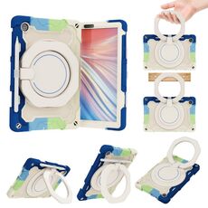 Per Lenovo Tab M10 HD Gen 2 X306 Armoio ARMOR Contrasto Colore Silicone + PC Tablet Case (Blu colorato)