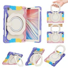 Per Lenovo Tab M10 HD Gen 2 X306 Armoio ARMOR Contrasto Colore Silicone + PC Tablet Case (colorato rosa)