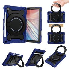 Per Lenovo Tab M10 HD Gen 2 X306 Armatura ARMOR Contrasto Colore Silicone + PC Case Tablet (blu navy)