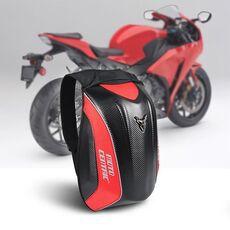 MotoCentric 11-MC-0077 Moto EVA Turtle Shell Shell Forma Zaino da equitazione (rosso)