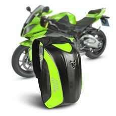 Motocentric 11-MC-0077 Moto EVA Turtle Shell Shell Shelt Zaino da equitazione (verde)