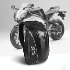 Moto 11-MC-0077 Moto EVA Turtle Shell Shell Forma Zaino da equitazione (nero)