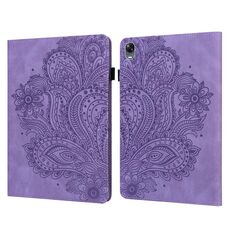 Per OPPO Pad 11 pollici Peacock Paecock Pattern Pattern TPU + Custodia in pelle PU (viola)