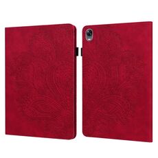 Per OPPO Pad 11 pollici Peacock Embossed Pattern TPU + Custodia in pelle PU (rosso)