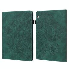 Per Huawei MediaPad T3 10 pavone modello in rilievo TPU + custodia in pelle PU (verde)