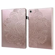 Per Lenovo Tab M10 HD 2nd Gen TB-X306X / TB-X306F Peacock Pattern Embossed Pattern TPU + Custodia in pelle PU (oro rosa)