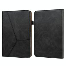 Per Amazon PaperWhite 5 2021 Custodia in pelle a righe in rilievo in rilievo (nero)