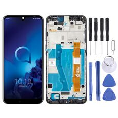 Schermo LCD OEM per Alcatel 3 / 3L 2019 OT-5053 5053K Digitizer Assemblaggio completo con cornice (nero)