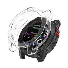 Per Garmin EPIX GEN2 Custodia senza piena copertura a copertura in to-full Coverage (Bianco trasparente)