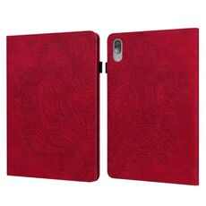 Per Lenovo Tab P11 Pro 11,5 pollici 2021 TB-J706L / TB-J706F Pacock Paecock Pattern Pattern TPU + custodia in pelle in pelle PU (rosso)