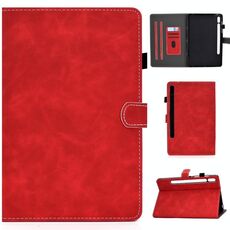 Per Samsung Galaxy Tab S8 / S7 Cowhide Texture in pelle intelligente Tablet Case (rosso)