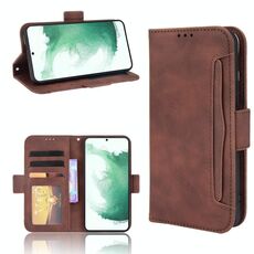 Per Samsung Galaxy S22 + 5G Skin Feel Case del telefono del modello del vitello (marrone)