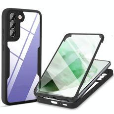 Per Samsung Galaxy S22 + 5G acrilico + TPU 360 gradi Custodia integrale Cassa del telefono antiurto (nero)