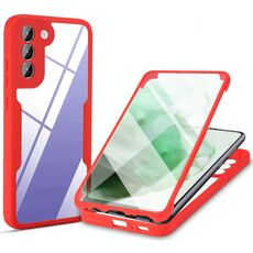 Per Samsung Galaxy S22 + 5G acrilico + TPU 360 gradi Custodia completa Cassa del telefono antiurto (rosso)