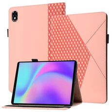 Per Lenovo Legion Y700 Rhombus Skin Feel Flip Tablet Case in pelle (oro rosa)