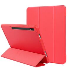 Per Samsung Galaxy Tab S8 + / X800 3-Pieghevole TPU in pelle intelligente in pelle intelligente (rosso)