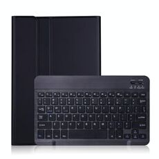 Custodia in pelle Bluetooth a Lambs in pelle OP11 Struttura per tastiera ultra-sottile per OPPO Pad 11 pollici (nero)
