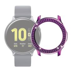 Per Samsung Galaxy Watch Active2 44mm PC Diamond Watch Case (viola)