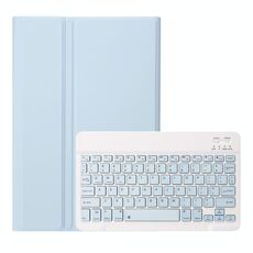 A08 Candy Color Color Ultra sottile Bluetooth Custodia in pelle Bluetooth per Samsung Galaxy Tab A8 10.5 2021 SM-X200 / SM-X205 (Ghiaccio bianco)