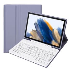 Custodia in pelle Bluetooth Bluetooth Bluetooth A08B con slot a penna per Samsung Galaxy Tab A8 10.5 2021 SM-X200 / SM-X205 (viola)