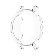Per Garmin Venu 2 Plus Custodia per orologi elettroplating TPU Half-pack (bianco trasparente)