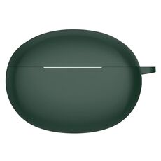 Custodia protettiva per auricolari in silicone a colori solido per OPPO ENCO X2 (verde scuro)