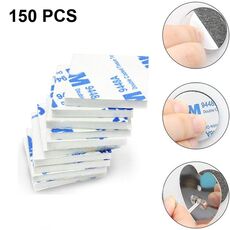 150 PCS 30x40x1.5mm Quadrato EVA Schiuma Adesivo a doppia faccia ad alta viscosità Sticker (Bianco)