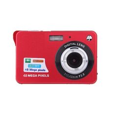 K09 48 Million Pixel CCD HD Digital Camera Retro Self-Portrait Video Camera (Red)